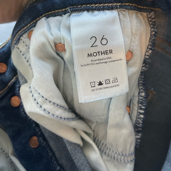 MOTHER The Tripper Ankle Fray Change Is In The Air Jeans Size 26 - Picture 11 of 13